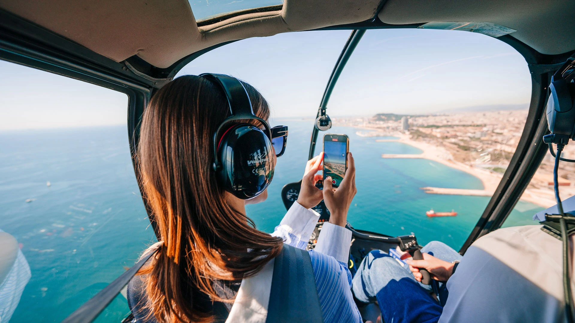 Barcelona Luxury Sailing Trip & Panoramic Helicopter Flight